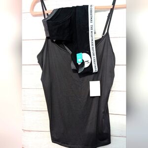 XL Reitmans Black Spaghetti Strap Tank Top And 2 PC XL  Undies Bundle